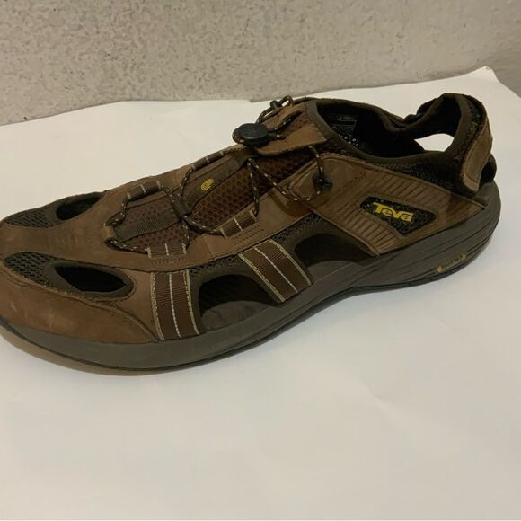 Teva Churnium Tarmac Brown Suede Outdoor Hiking Comfort Shocpad Shoes Size 14 main image 6